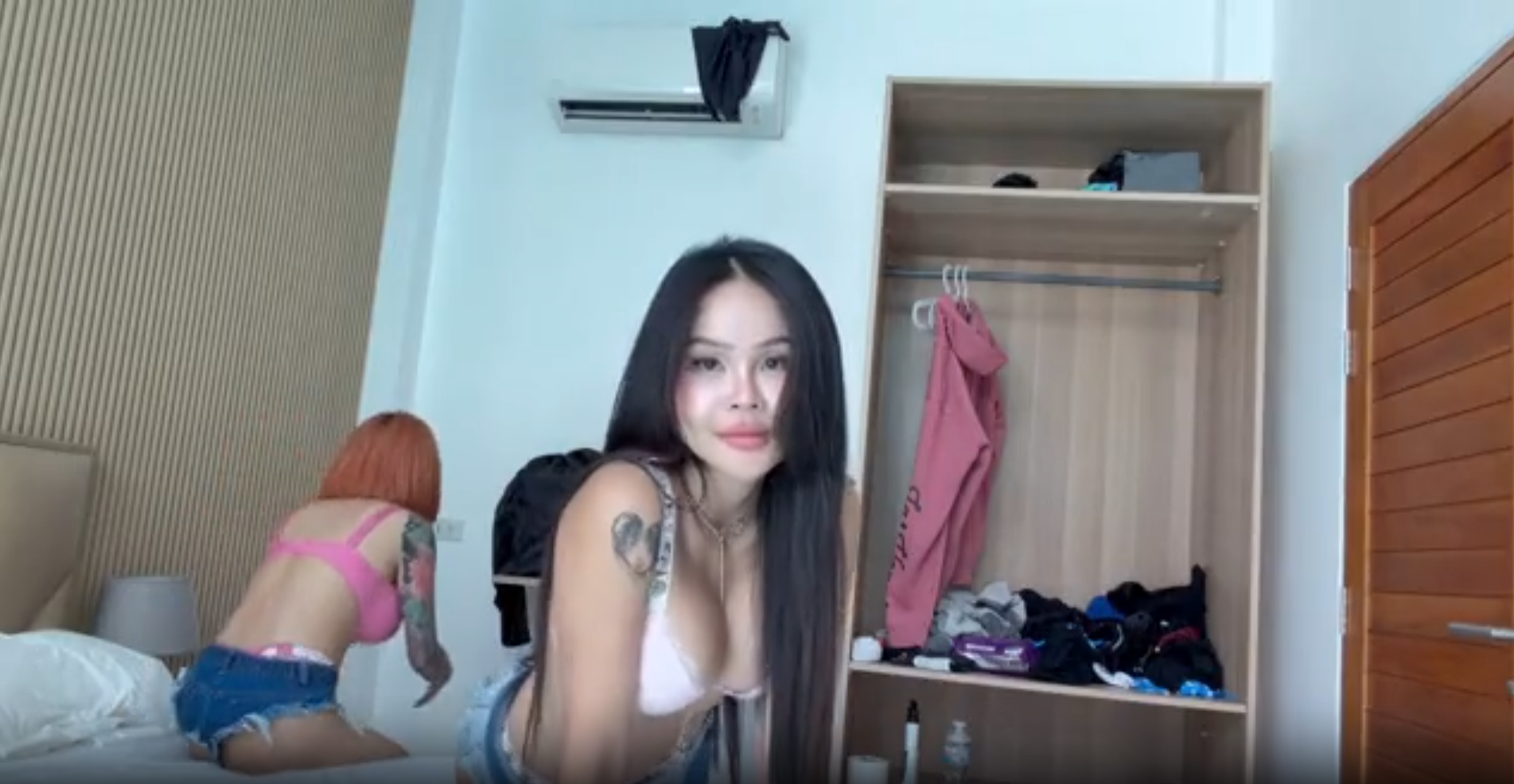 2 Asian Lesbians 1 Bull